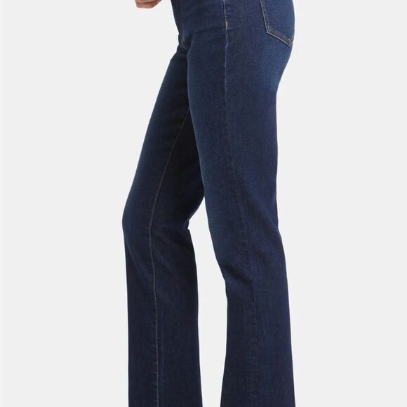 NYDJ Marilyn Straight Jeans High Waist Stretch Dark Riverbridge 31" Inseam 10 - Picture 6 of 15
